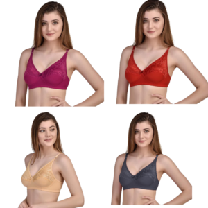 full coverage net bra pack of 4